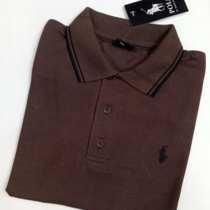 Brown polo shirt