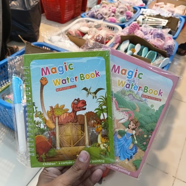 Reusable Magic Water Coloring Book for Kids